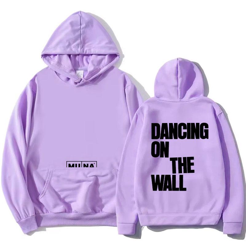 MUNA Dancing on The Wall Hoodies Long Sleeve Hooded Sweatshirt Unisex Streetwear Pop Band Design Pullovers Female Clothing