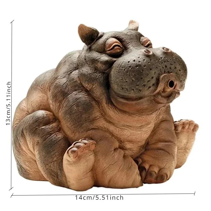 Дизайн и моделирование струящихся украшений в виде бегемота, украшения, украшения для двора в виде струящихся бегемотов
