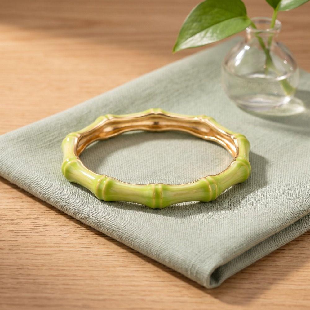 Colorful Enamel Resin Bracelet Stainless Steel Stainless Steel Bangle Personalized