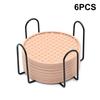 6Pcs 10cm Silicone Coasters Round Heat Resistant Rubber Tea Cup Mat Drink Coffee Mug Glass Beverage Holder Pad Decor Table Mat
