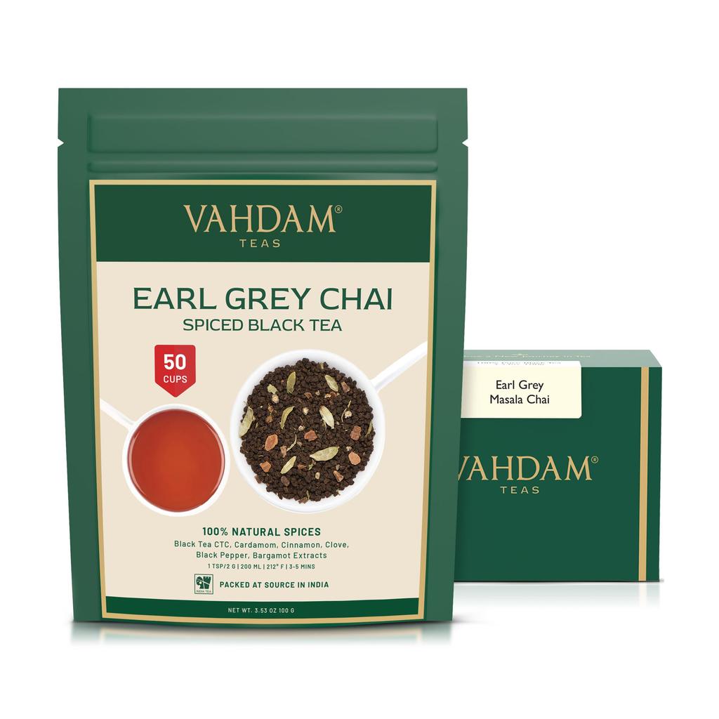 Earl Gray Black Tea Masala (100 G), Earl Gray Chai Spiced Black Tea, VAHDAM