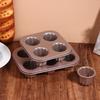 1/4/6/9 Отверстий Форма с Антипригарным Покрытием Форма для Торта Маленькая Форма для Маффинов Форма для Кексов из Углеродистой Стали Форма для Выпечки Кондитерская Форма Мини-Подставка для Кексов