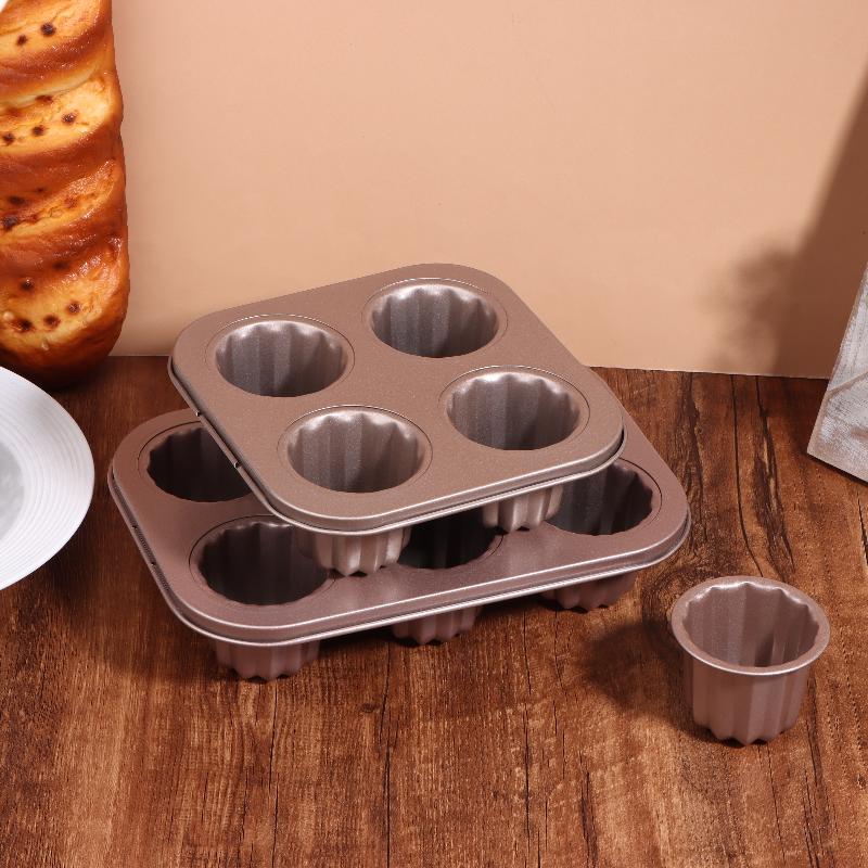 1/4/6/9 Отверстий Форма с Антипригарным Покрытием Форма для Торта Маленькая Форма для Маффинов Форма для Кексов из Углеродистой Стали Форма для Выпечки Кондитерская Форма Мини-Подставка для Кексов