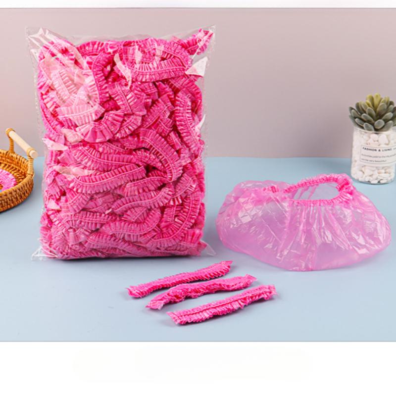 100Pcs Disposable Shower Caps Thick Large Size Waterproof Hair Dye Bathroom Supplies Spa Anti Hair Wet
