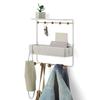Official Umbra Wall Wall Hanger with Storage Hook and W31 X D32 X H10cm Hook, Shelf, White, ESTIQUE, 21018030660,