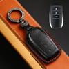 Чехол для ключа автомобиля из натуральной кожи для Toyota Sienna Alphard Granvia Corolla Avalon Highlander Prado