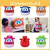 Cute Cartoon Animal Children's Backpack For Boys And Girls With Pvc Material And Reduced Load Functionality