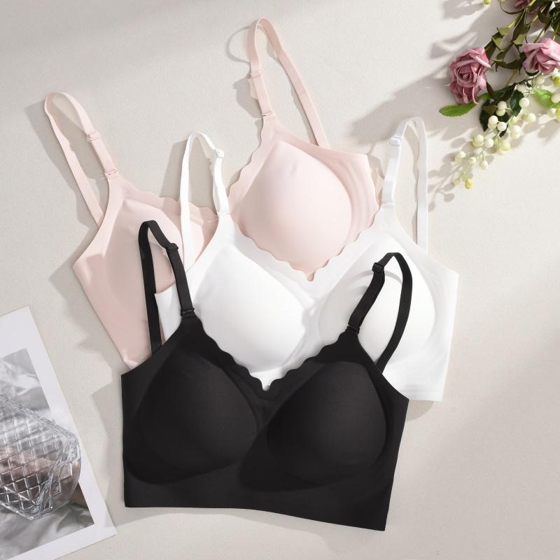 Women's Push Up Soft Bra Removable Padded Bra Comfort Seamless Full Coverage Everyday Bra Underwear For Women S-XXL