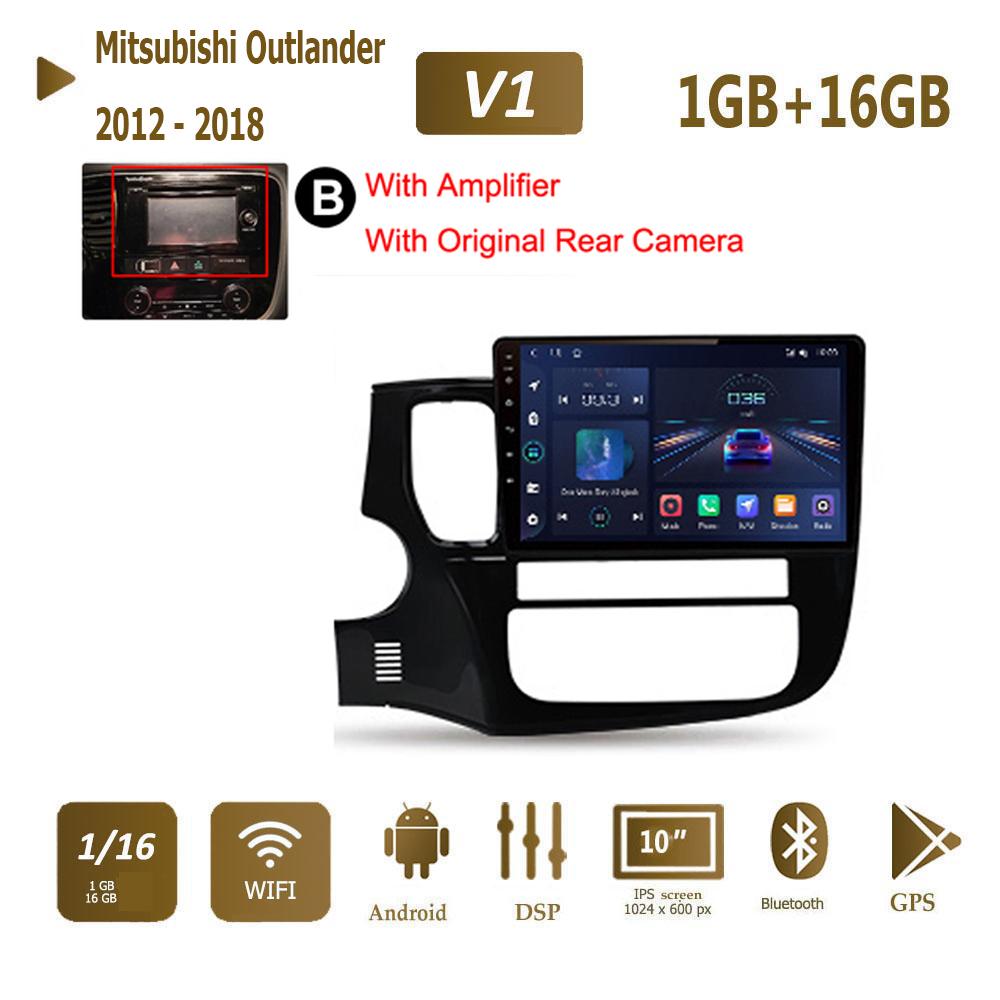 Для Mitsubishi Outlander 3 GF0W GG0W 2012-2018 Android Carplay Автомобильный Радио Мультимедийный плеер 2 Din GPS головное устройство 2 + 32 ГБ
