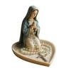 Elegant Holy Mother Father Statue Rosary Holder Tray Resins Prayer Box For Catholic Home Altar And Spiritual Decors