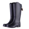Women's 2025 Thick-Soled High-Top Plus Velvet Waterproof Rain Boots - Fashionable Non-Slip Outdoor Footwear