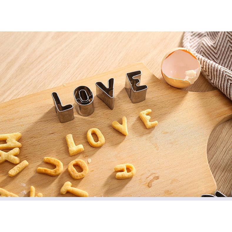 9/26pcs Alphabet Letter Fondant Cookie Moulds Cake Decorating Set Icing Cutter Mould Baking Tool