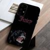 J-Juicy C-Couture Чехол для телефона для Samsung Galaxy A73,A72,A71,A70,A53,A52,A51,Других Мягкий черный чехол
