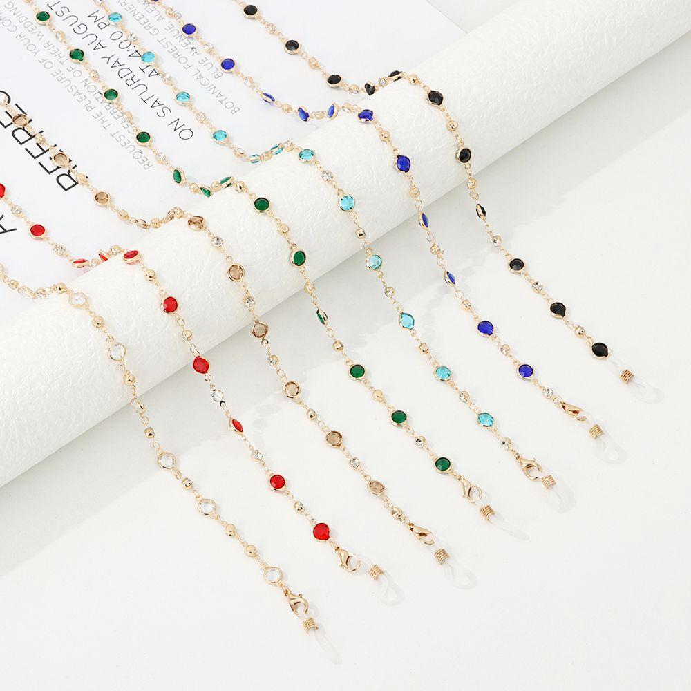 Мужчины Женщины Хрустальные Стеклянные Бусины Очки Ожерелье Аксессуары для Очков Цепочка для Очков Шнурок для Очков