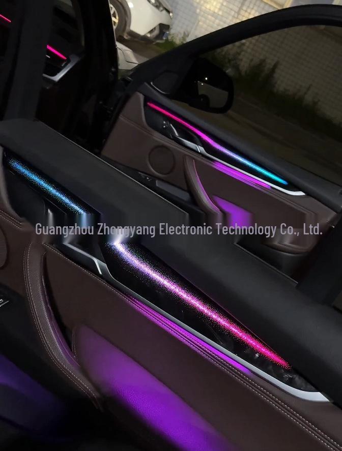 Амбиентная подсветка в стиле «Галактика» для BMW X6 2015-2019 - Пиано-блэк, Цветной светодиодный комплект из 22 шт.