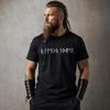 Individuelles Futhark Runen Namens Wikinger T-Shirt Personalisiert Nordische Mythologie Nordisch Heidnisch Für Unisex Vintage Bequem Weich
