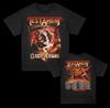Testament Clash Of The Titans Двусторонняя Черная Хлопковая Футболка Полного Размера S-5XL Унисекс