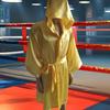Adults Hooded Boxing Robe Breathable Solid Color Knee Length Men Women