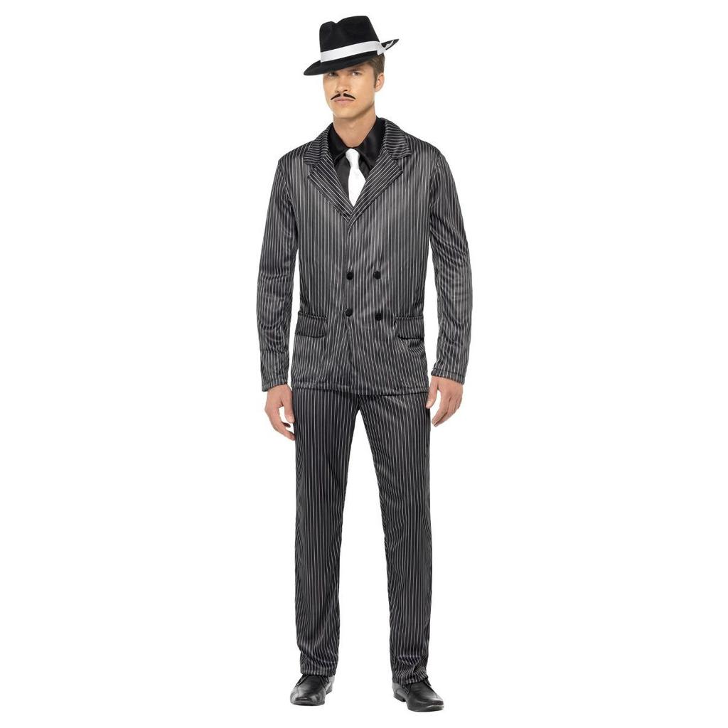 Smiffys Mens Gangster Pinstripe Costume