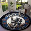 Ковер Chelsea FC, Нескользящий коврик под офисное кресло, Круглый ковер для дома с цифровой печатью, Уникальные праздничные украшения