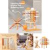 Wooden Strategy Game For Children With Dice And Family Party Activity