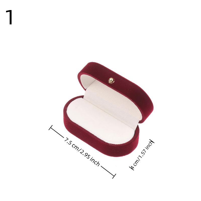 Флокированная шкатулка для украшений с золотой пряжкой, подвеска, кольцо, ожерелье, серьги, браслет, дисплей, коробка для хранения, роскошная подарочная упаковка