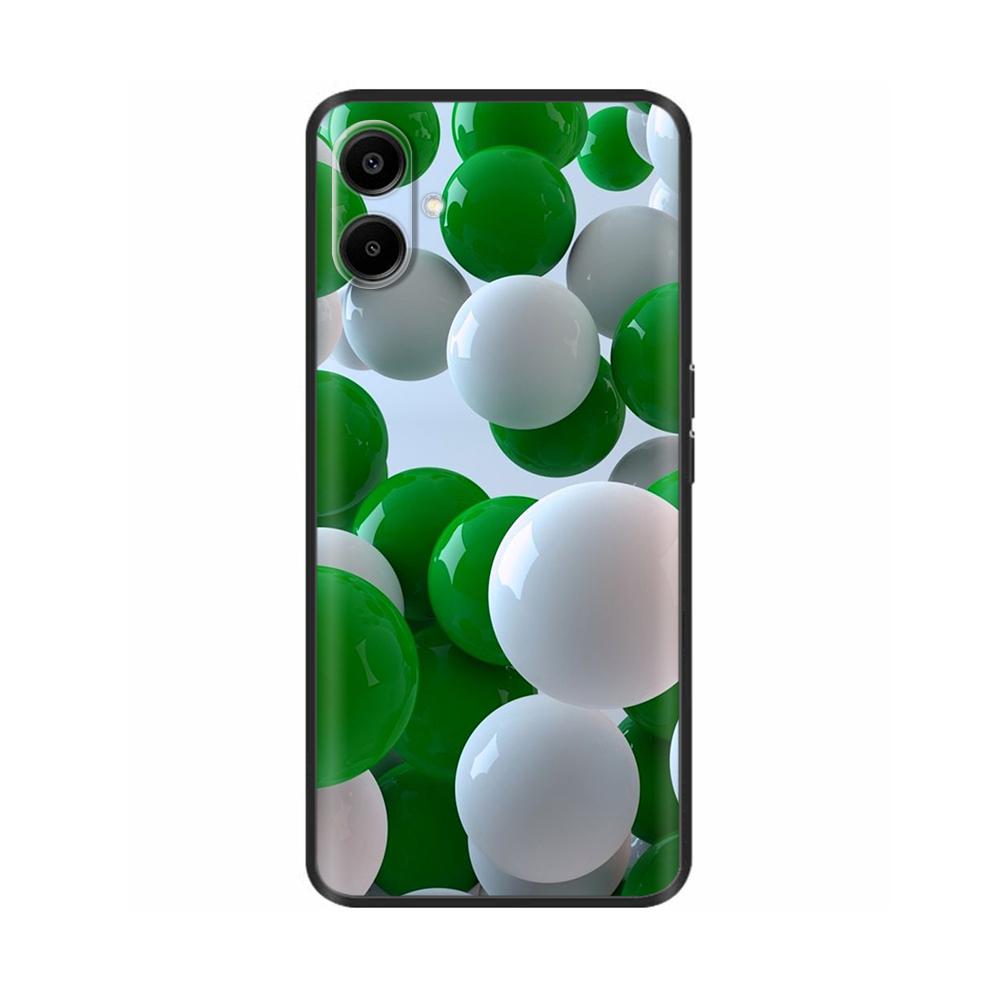 Для Samsung Galaxy A06 Чехол Роскошный Черный Силиконовый Окрашенный Для Samsung Galaxy A06 SM-A065F Чехлы Бампер ТПУ Защитная Крышка для Телефона