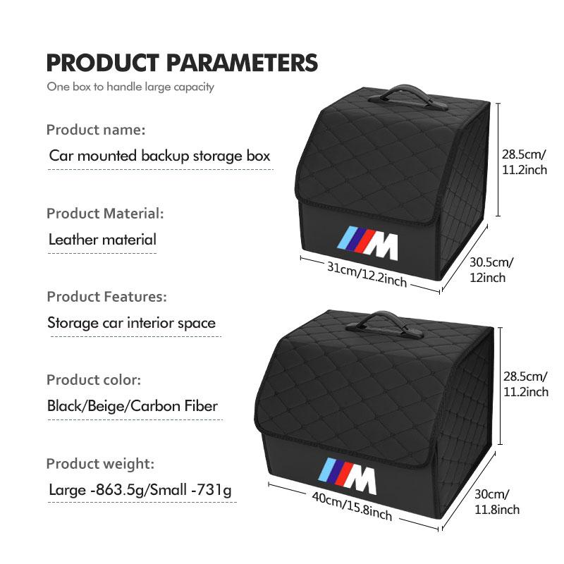 Car Trunk Organizer Box Large Capacity Folding Storage Bag For BMW Performance X1 X3 X5 E39 E46 E90 F20 E60 F30 M3 M5 L222