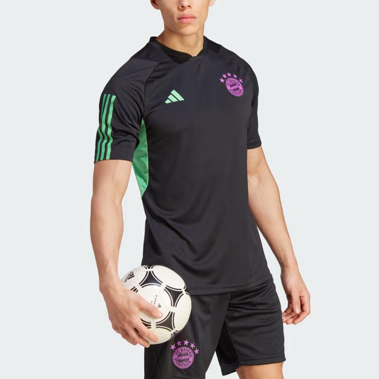 adidas Футбольные майки ФК Бавария Мужские Черные Умеренный Прямой крой IB1521