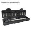 11-Piece Set Quick-Release Ratchet Wrench with 1/4" Preset Torque & Adjustable Maintenance Torque Wrench