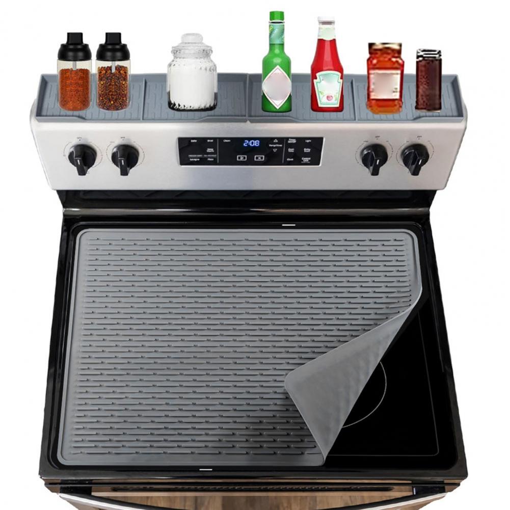 Силиконовый коврик для плиты, подставка под горячее, термостойкие силиконовые накладки на плиту для электрической плиты, защитное покрытие для стеклокерамической варочной панели, кухня