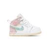 Детские кроссовки Air Jordan 1 Mid SE TD Ice Cream White Arctic-Punch Pale-Vanilla DD1668-100