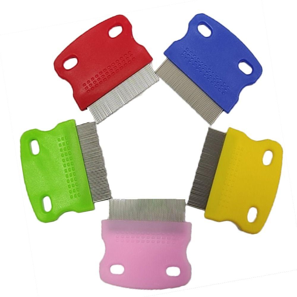 Металлические зубья Аксессуары для питомцев Расческа для вычесывания шерсти Щетка для удаления шерсти Удаление гнид яиц вшей Блошиные грабли