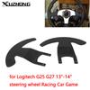 2 шт., плоский руль, контроллер, подрулевые переключатели, обновление для Logitech G25 G27, руль 13"-14", гоночная игра