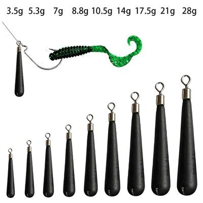 2/3/4/5/7 шт. Рыболовные вольфрамовые грузила в форме капли для ловли на отводной поводок, Коннектор для крючка, Горячая линия, Грузила для рыбалки