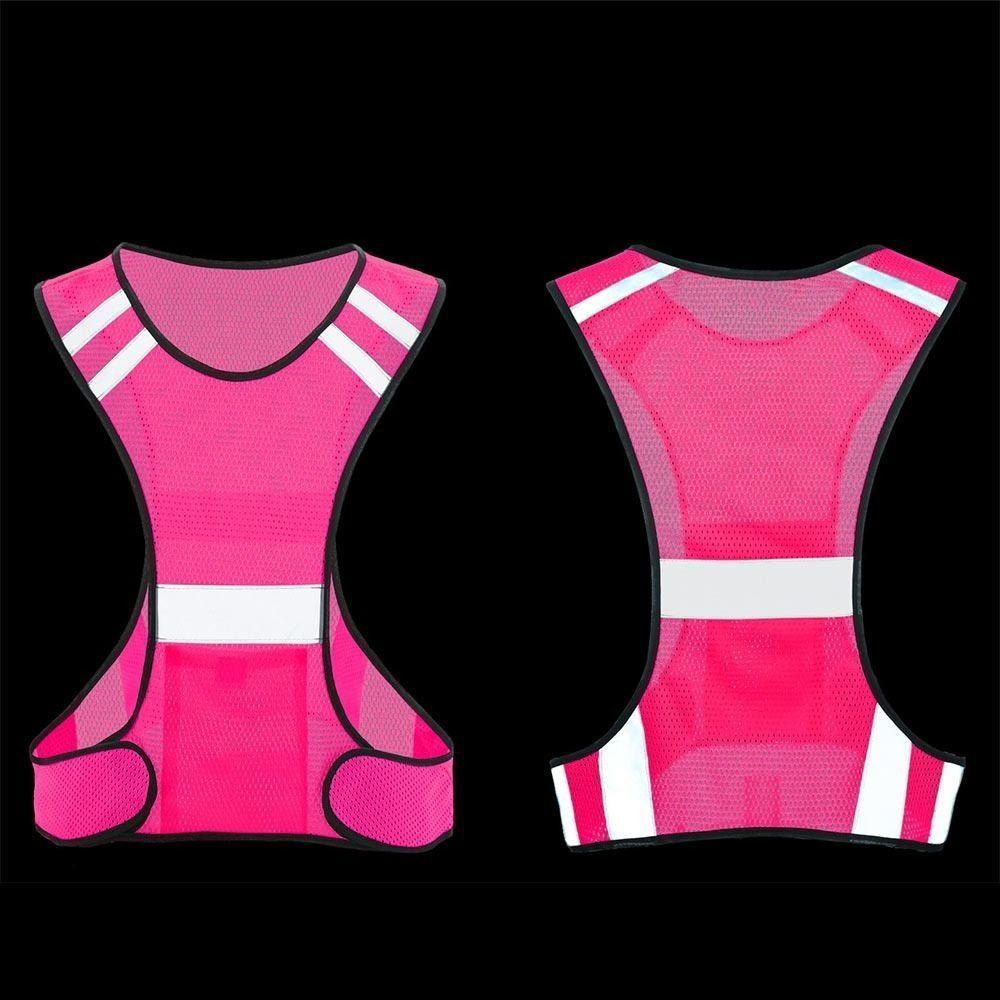 Elastic Webbing Night Riding Vests Polyester Reflective Safety Vest Lightweight Biking