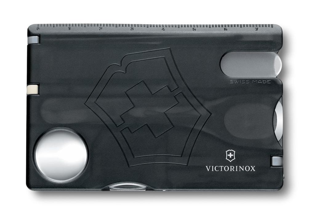 VICTORINOX Swiss Card 13 Functions Nail Care Compact Black Stainless Steel Multi-Tool