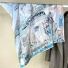 Horse Country 90Cm Silk Satin Silk Scarf Painting Framed Shawl Spring And Summer Scarf Sun Protection Mulberry Silk Square Scarf