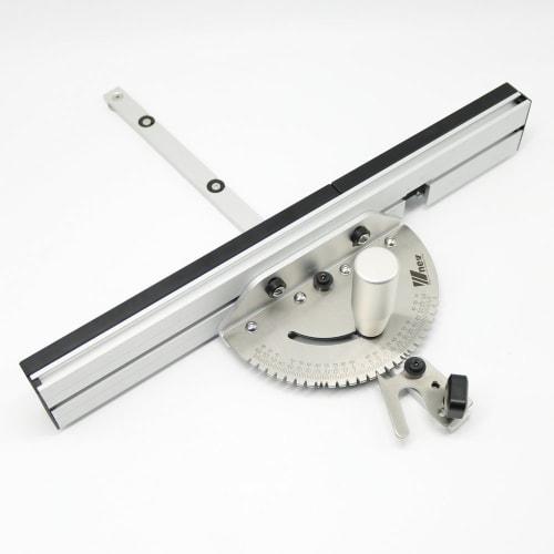 Woodworking DIY Tool Miter Gauge and Joint Jig Kit with Box Adjustable Flip Stop