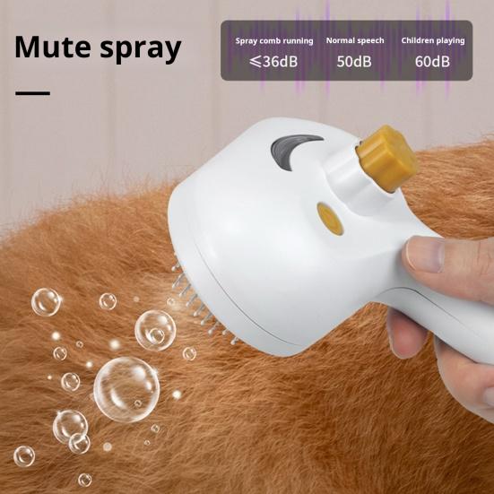 Cat Steam Brush 3-in-1 Pet Hair Removal Steamy Brush for Shedding Pet Grooming Massage Comb for Long/Short Hair Dogs Cats