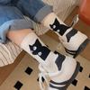 Cartoon Cute Cat Color Matching Polyester Cotton Socks Mid-Tube Socks Breathable Sweat Absorption Sports Sock Sweet Student Sock