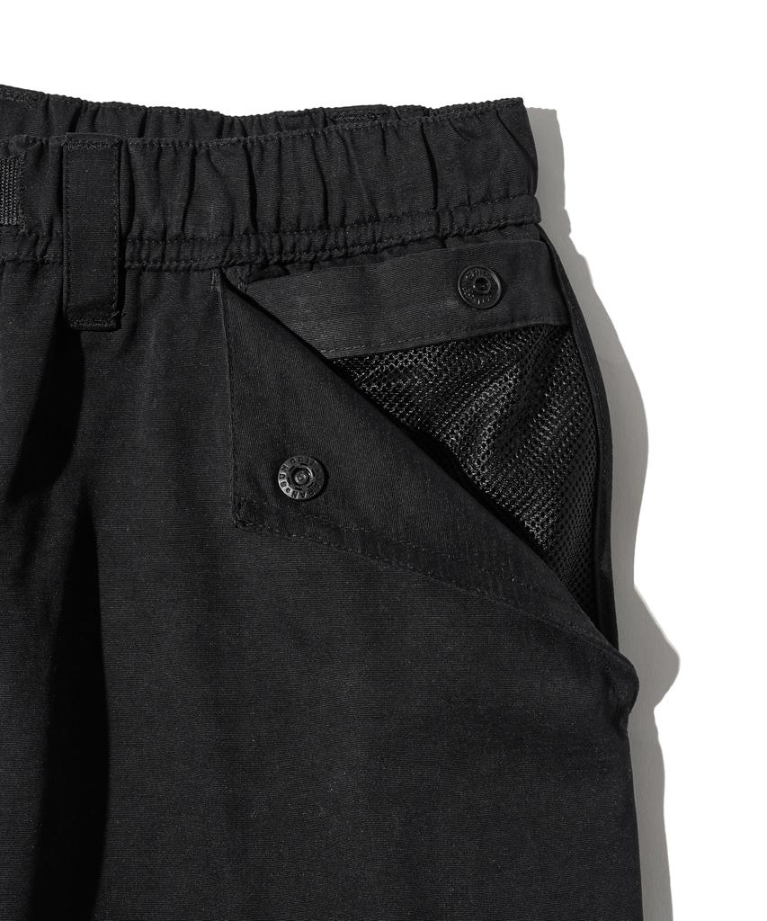 PHYPS MOTORCYCLE H-Tech Peach Cotton Strap Pants Black