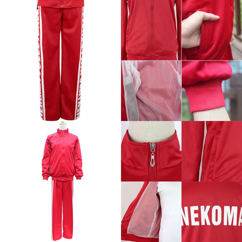 Стильный костюм для косплея Haikyuu Nekoma, унисекс спортивный костюм для поклонников аниме