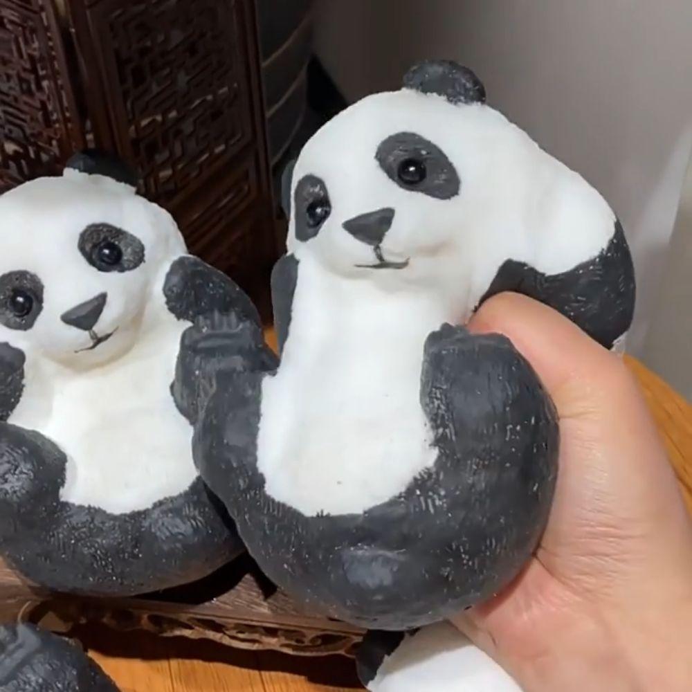 Slow Rebound Big Panda Squeeze Toy Cartoon Panda Fidget Toy Simulation Panda Squeeze Toys  for Kids
