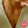 Stylish Simple S925 Sterling Silver Ins Style Personality Tuft Diamond Set Ladies Clavicle Necklace