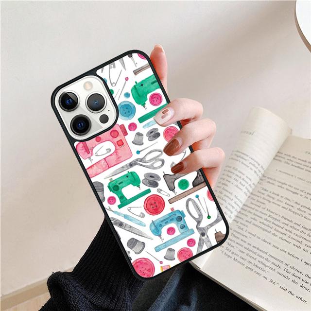 Любовь Швейная машина Узор Ракушка Для iPhone 17 Air 15 16 14 13 12 Pro Max 11 Pro Max Plus Чехол для телефона