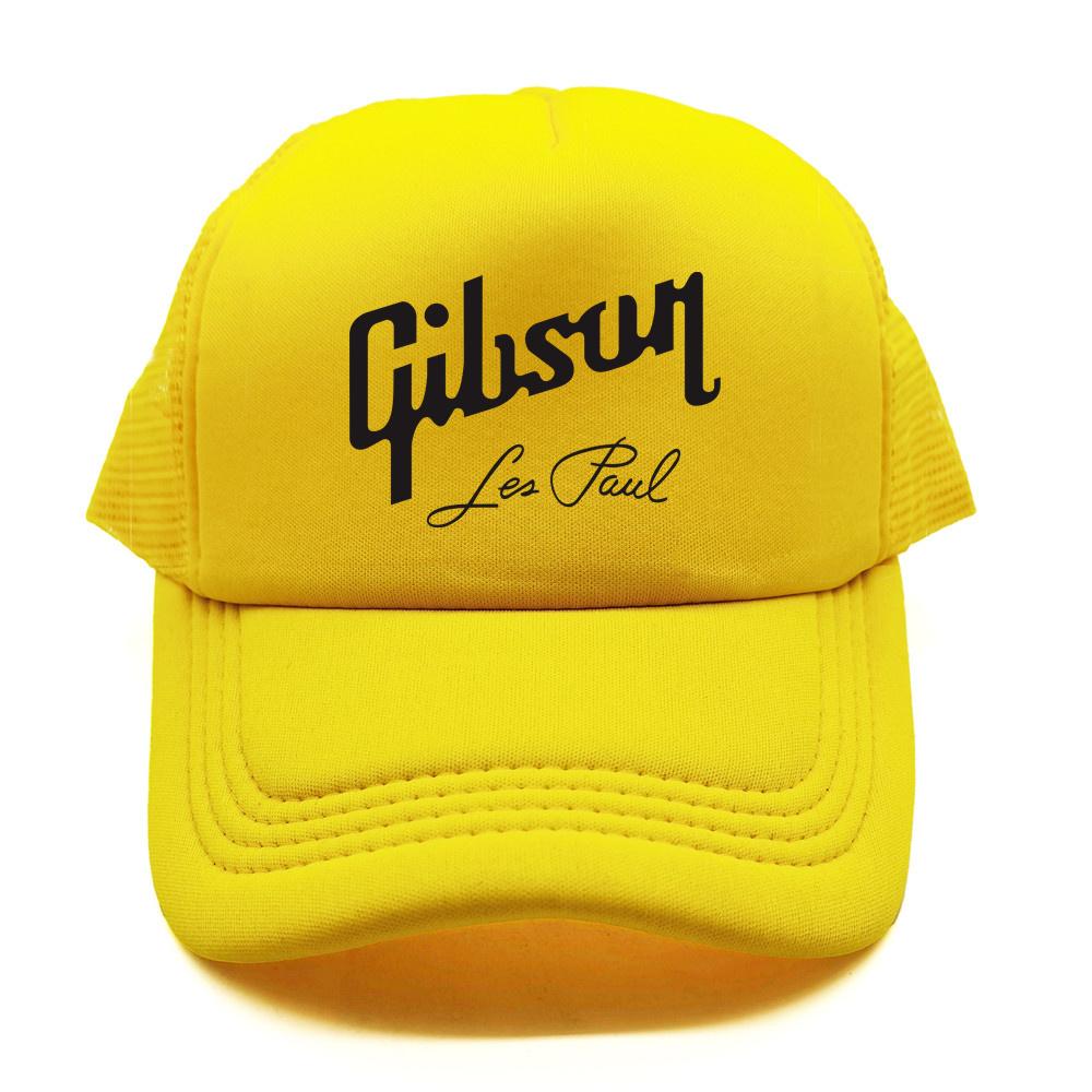 Gibson Les Paul Trucker Cap Unisex Cool Guitar Gibson Hat Baseball Cap Cool Summer Unisex Mesh Net Caps MZ