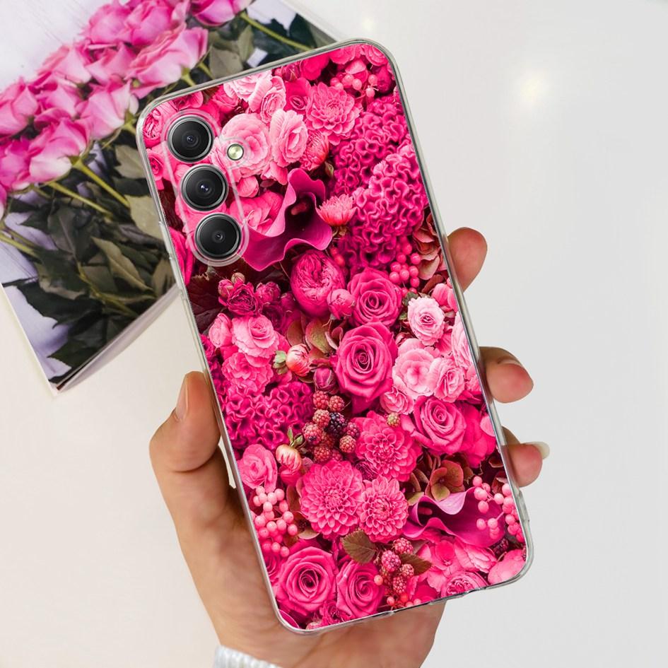 For Samsung Galaxy A25 5G Case Silicone Soft TPU Bumper Cute Cartoon Cat Butterfly Phone Cover For Samsung A25 5G 2023 A 25 Capa