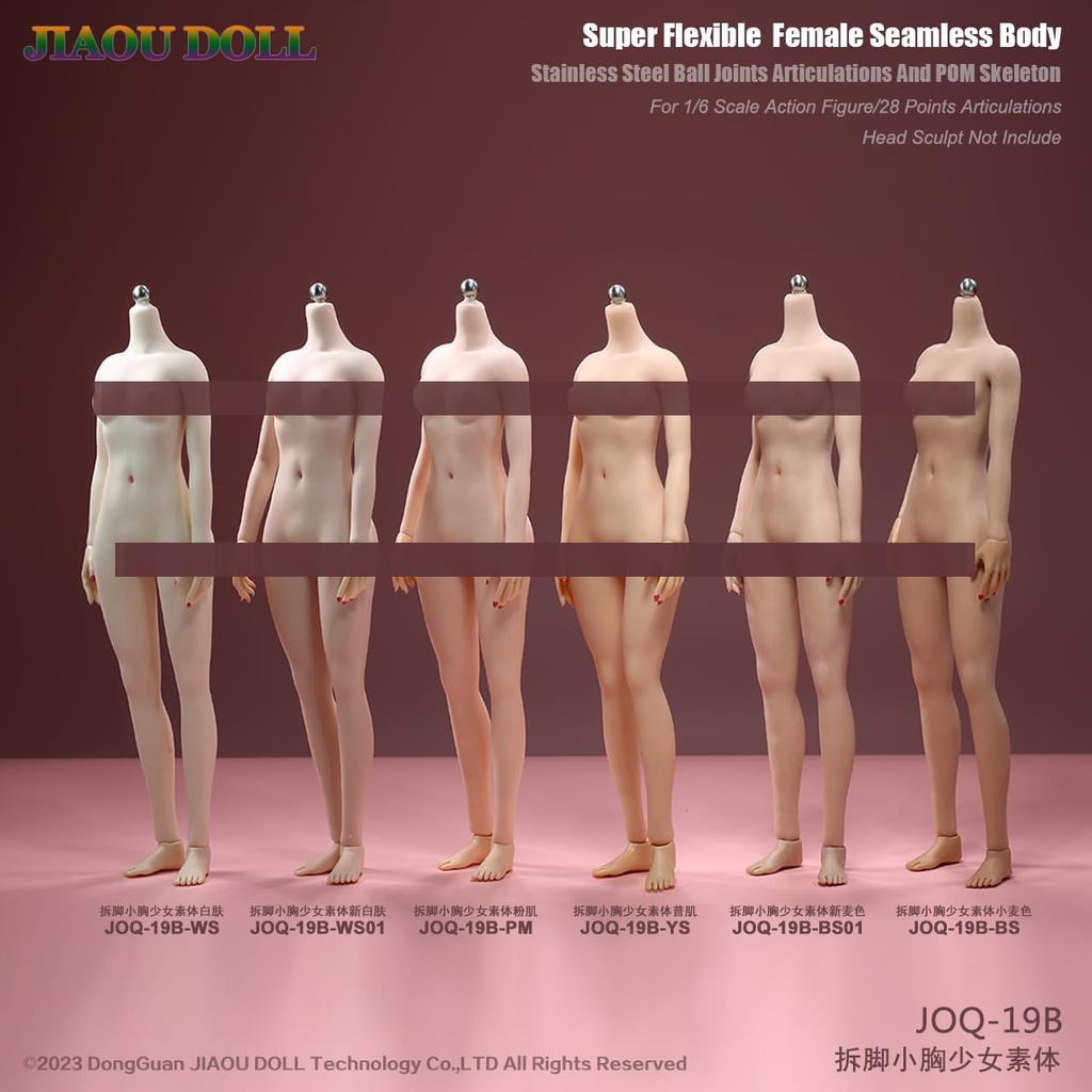 Toys & Hobbies [TOYBARJAPAN] 16 Scale Action Figure JOA JOQ-19B Junior High School Girl Lolita Super Flexible Seamless Body Small Bust with Bikini