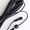 Black Solar Extension Cable Copper Wire Double Hole Solar Panel Cable Wire 16.4FT (5M) Flexible Outdoor Extension Leads